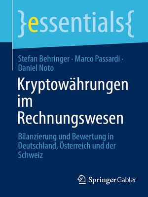 cover image of Kryptowährungen im Rechnungswesen